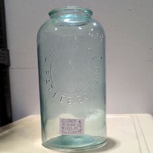 The Victor Large Glass Fruit Jar with Embossed Design February 20, 1900